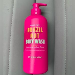 Trader Joes Brazil Nut Body Wash made with coconut oil and shea butter new 2023